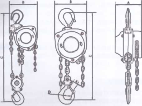 FKS型手拉葫蘆結(jié)構(gòu)圖